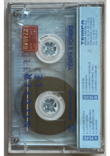 Nilüfer Nilüferle Kaset (Jelatininde Sıfır Orijinal Dönem Baskı Kaset)