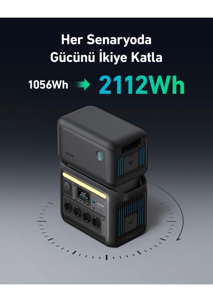 Solıx BP1000X Ekstra Batarya 1056WH (Anker Solıx C1000X Uyumlu) -A1761