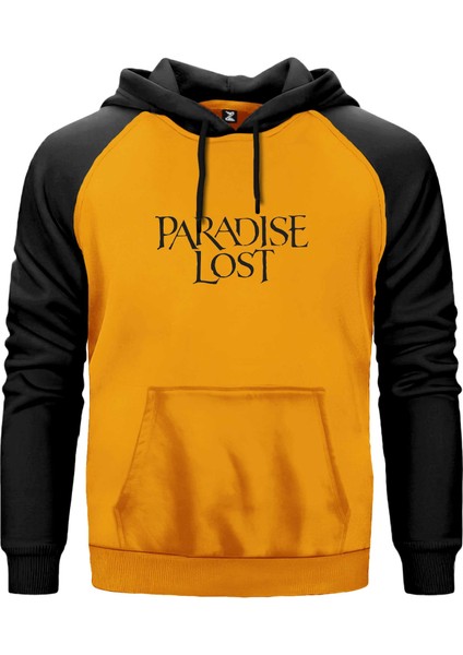Paradise Lost Sarı Renk Reglan Kol Kapşonlu Sweatshirt