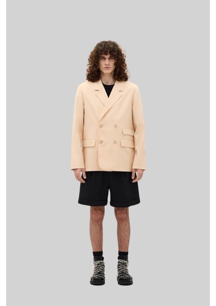 Erkek Blazer Ceket Bej