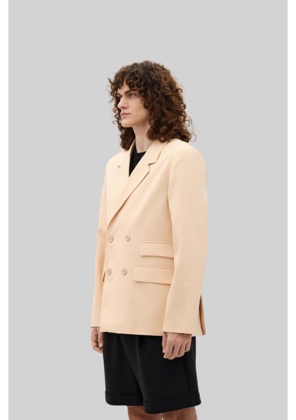 Erkek Blazer Ceket Bej