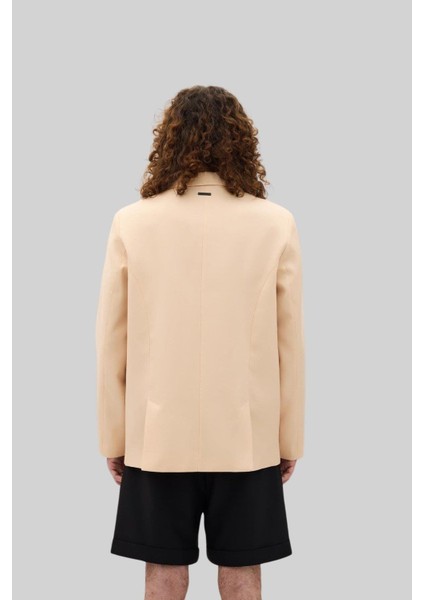 Erkek Blazer Ceket Bej