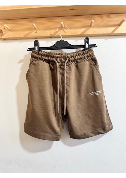 Erkek Çocuk Bermuda Şort Kahverengi