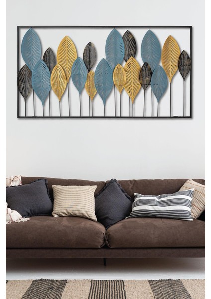 Doreart Magnolia Metal Duvar Tablosu, Ev Ofis Duvar Panosu CH119-1