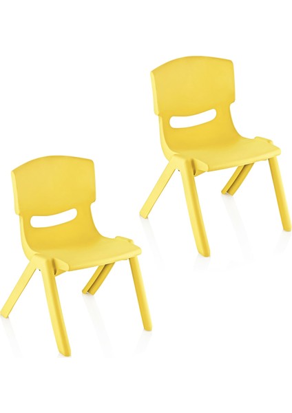 2'li Set Küçük Şirin Çocuk Sandalyesi Sarı