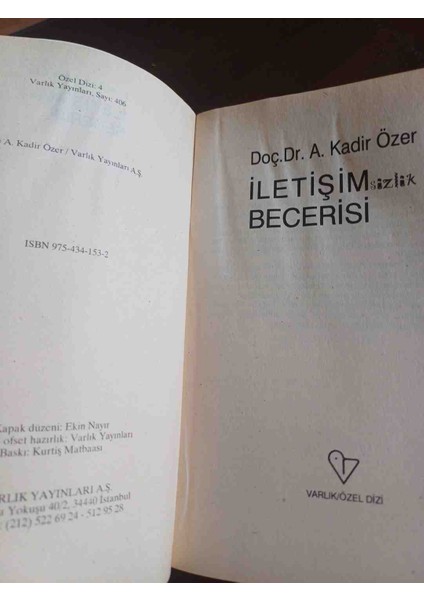 Iletisimsizlik Becerisi fiyatları