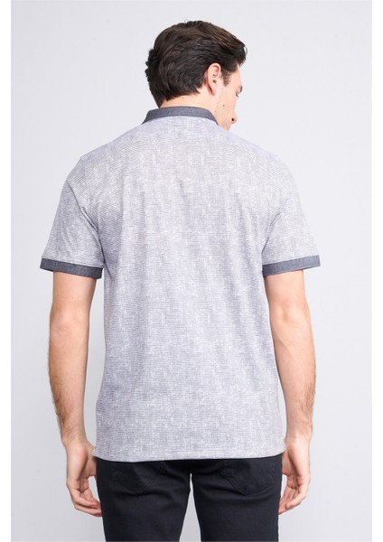 4092 Erkek Polo Yaka Penye Pike T-Shirt Siyah fırsatları
