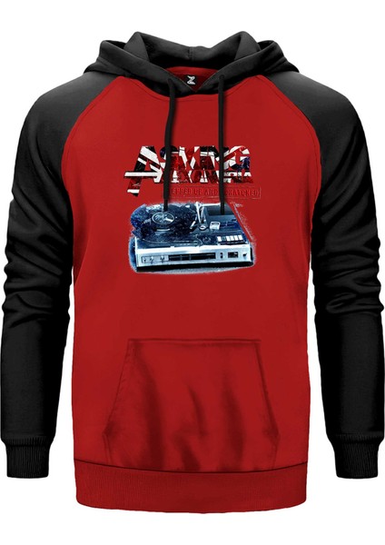 Asking Alexandria Stepped Up And Scratched Kırmızı Renk Reglan Kol Kapşonlu Sweatshirt