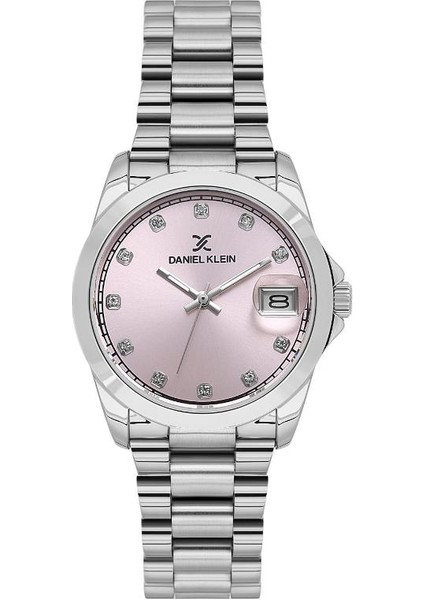 DKE.1.10848-3 Taşlı Tasarım 3 Atm Suya Dayanıklı Metalik Renk Kadın Kol Saati