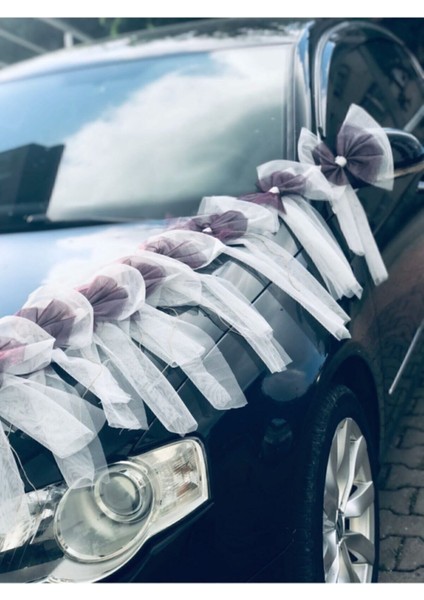 12 Adet Mürdüm Düğün Arabası Süsü Gelin Arabası Konvoy Süsü fiyatları