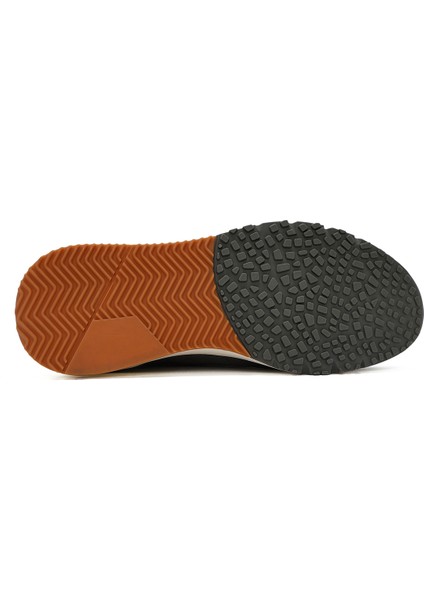 Erkek Siyah Bağcıklı Deri Casual Sneaker 25SFD612018