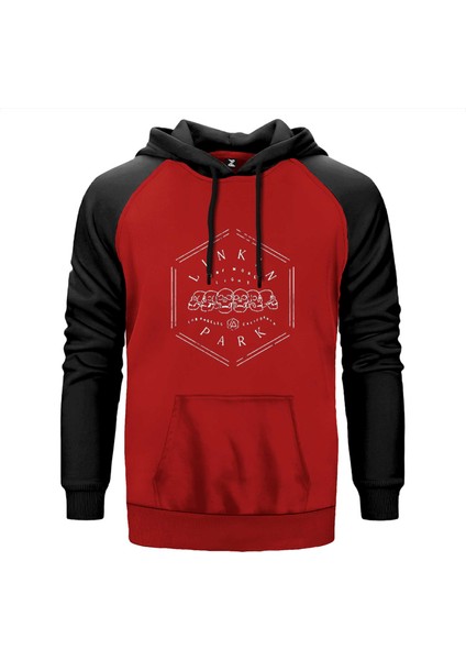 Linkin Park One More Light Live Kırmızı Renk Reglan Kol Kapşonlu Sweatshirt