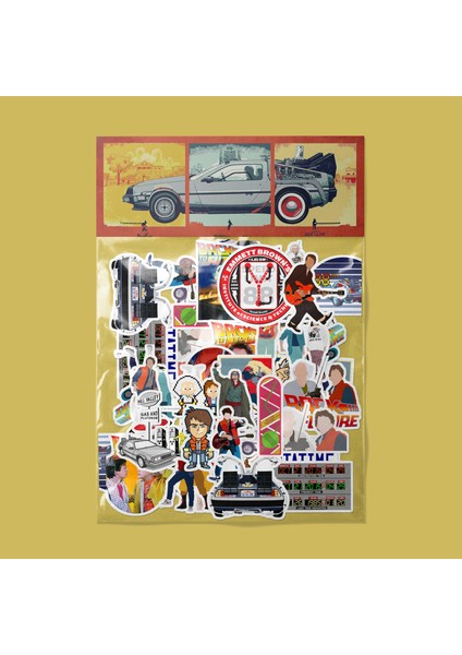 Geleceğe Dönüş Back To The Future Sticker Paketi - Ajanda - Planner - Defter - Laptop Etiket Çıkartma Çok Renkli 10 x 15 Paket Boyutu 3 x 5 cm Stickerlar Paket Içeriği 25 Adet Dadi Ramba Sticker