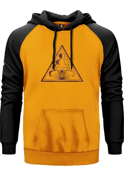 Lotus 2 Sarı Renk Reglan Kol Kapşonlu Sweatshirt