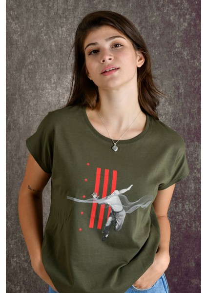 Run Kadın Baskılı T-Shirt