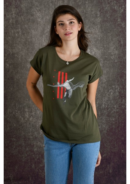 Run Kadın Baskılı T-Shirt