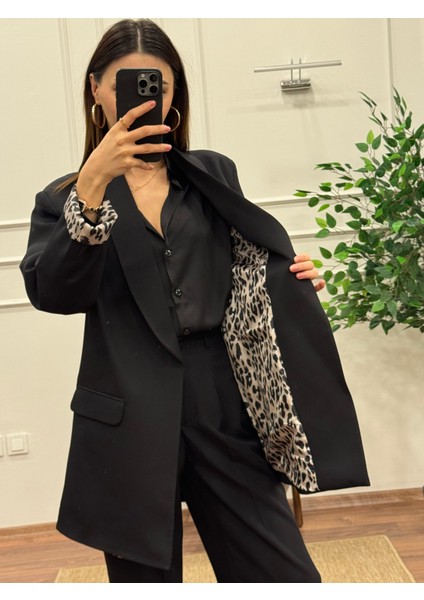 Lacivert Premium Astarlı Blazer Ceket