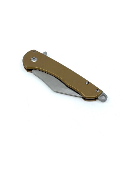 Metal Gövde Frame Lock Katlanır Çakı - Bakır