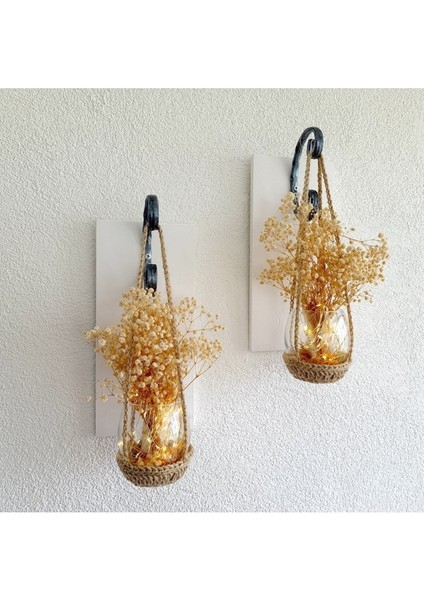 Duvar Dekoru 2li Set Krem Cipso Çiçekli Beyaz Aplik, Mutfak, Balkon Dekoru fiyatları