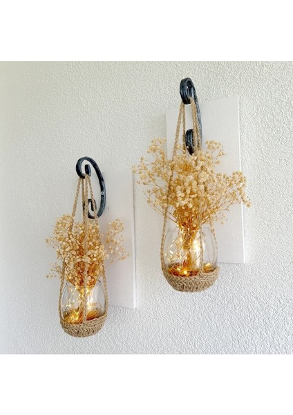 Duvar Dekoru 2li Set Krem Cipso Çiçekli Beyaz Aplik, Mutfak, Balkon Dekoru modelleri