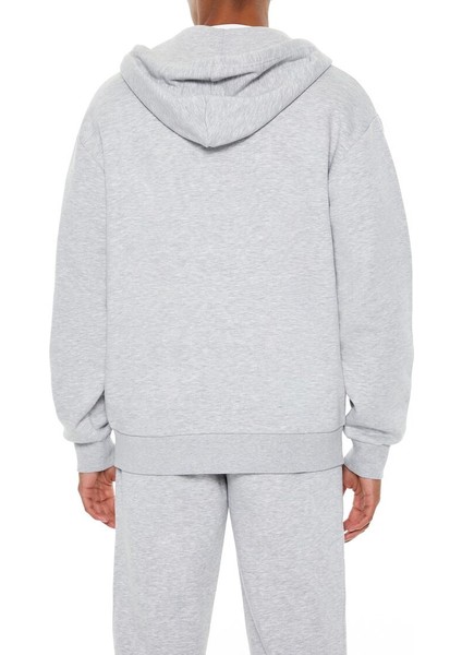 F21 Polar Fermuarlı Kapüşonlu Sweatshirt