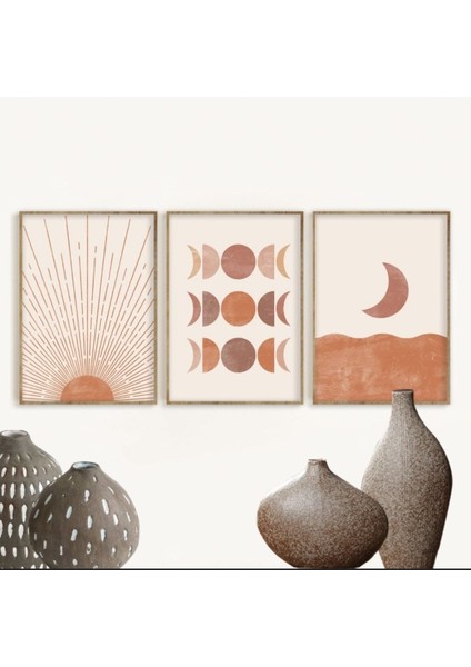 Gerçek Ahşap Bohem Salon Dekor 3 Lü fiyatları