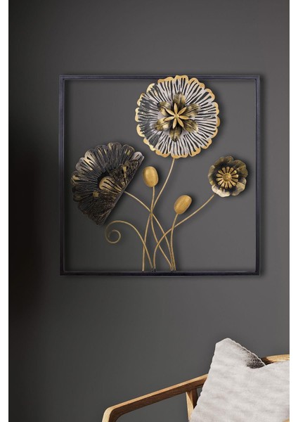 Doreart Flower Metal Duvar Tablosu, Ev Ofis Duvar Panosu fiyatları