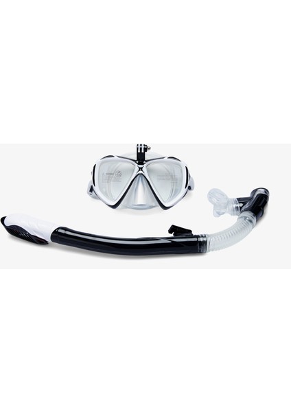 Dual Lenses Combo Unisex Siyah Şnorkel.-