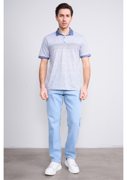 4092 Erkek Polo Yaka Penye Pike T-Shirt Lacivert fiyatları