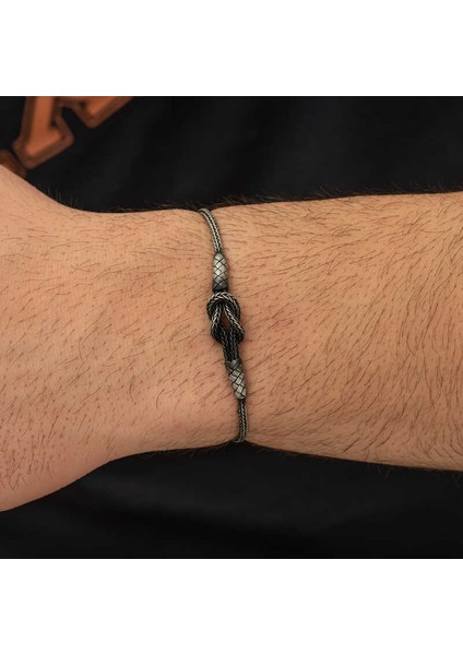 Gümüş Kazaziye Düğüm Bileklik modelleri