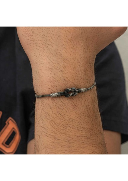 Gümüş Kazaziye Düğüm Bileklik fırsatları
