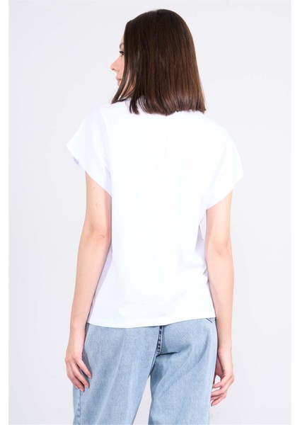 Çetinkaya Fithit 8210 Bayan Bisiklet Yaka 16/1 Penye Süprem T-Shirt Beyaz fırsatları