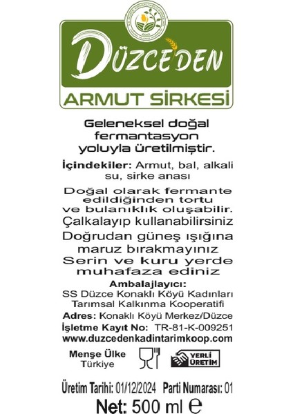 Armut Sirkesi 500ML modelleri