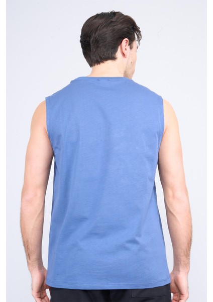 Çetinkaya Mentality 3707 Bisiklet Yaka 30/1 Penye Regular Atlet Indigo