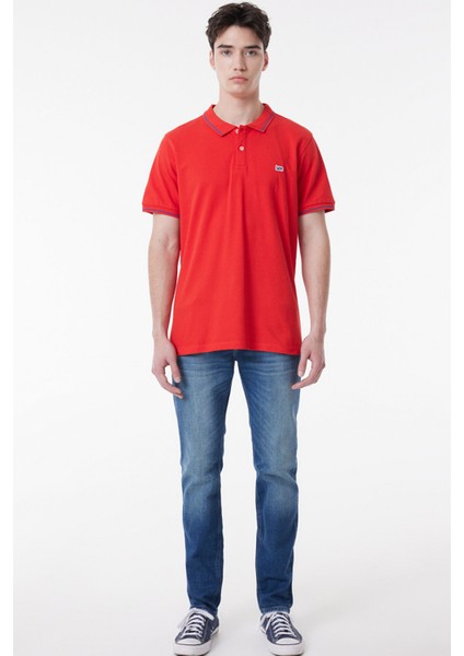 Ss Kısa Kollu Polo T-S Kırmızı Erkek Kısa Kol T-Shirt