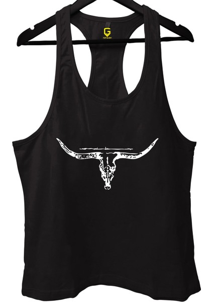 Hornr Siyah Gym Fitness Tank Top Sporcu Atleti