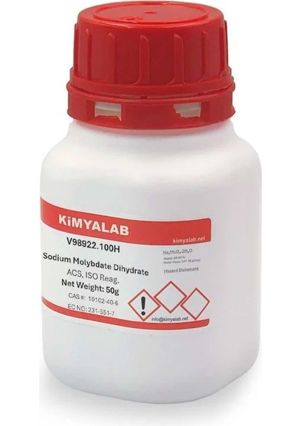 Sodyum Molibdat 100G / Sodium Molybdate Dihydrate / (Cas No : 10102-40-6)