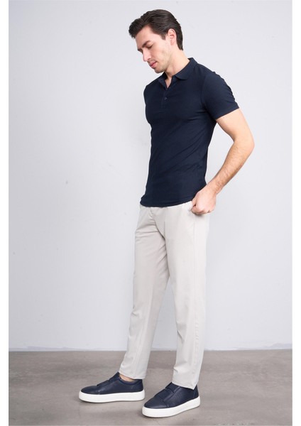 4047 Erkek Polo Yaka Penye Pike T-Shirt Lacivert fiyatları