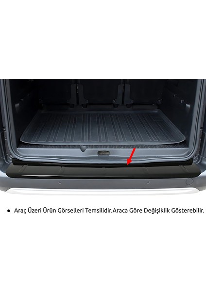 Dacia Jogger Arka Tampon Eşiği - Piano Siyah| 2022+