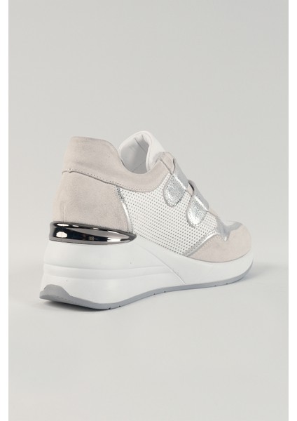 Alessandra Beyaz Deri Kadın Sneakers, Günlük Ayakkabı, Spor Ayakkabı 24222