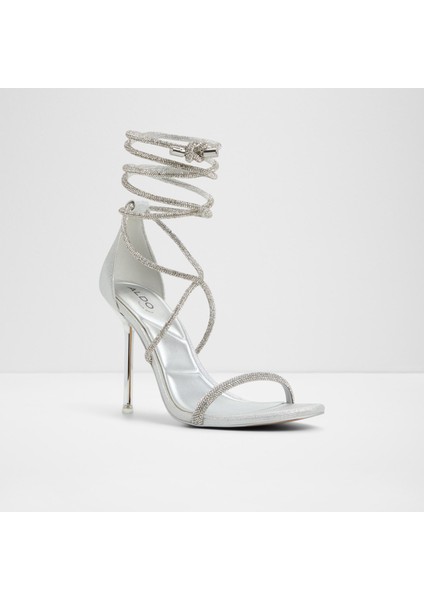 Caladonıa Sandalet Yüksek Topuklu Sandalet;abiye Sandalet - Gümüş fırsatları