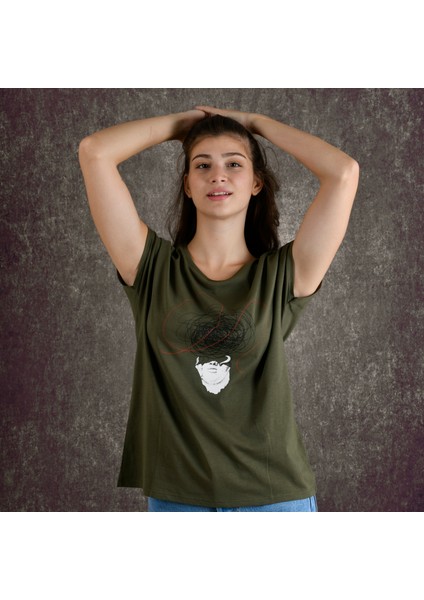 Overthinking Kadın Baskılıt-Shirt