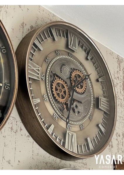 Rotavera Metal Çarklı Duvar Saati modelleri