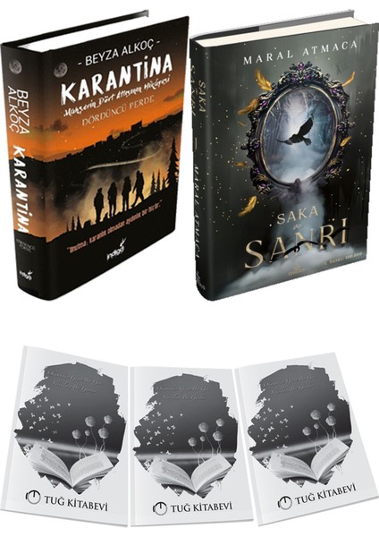 Saka ve Sanrı 1 Ciltli ve Karantina 4 Ciltli Beyza Alkoç 2li Set + Hediyeli