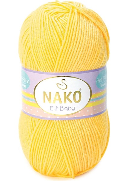 Elit Baby Anti Pilling Tüylenmeyen Bebek ipi 2857 Sarı fiyatları