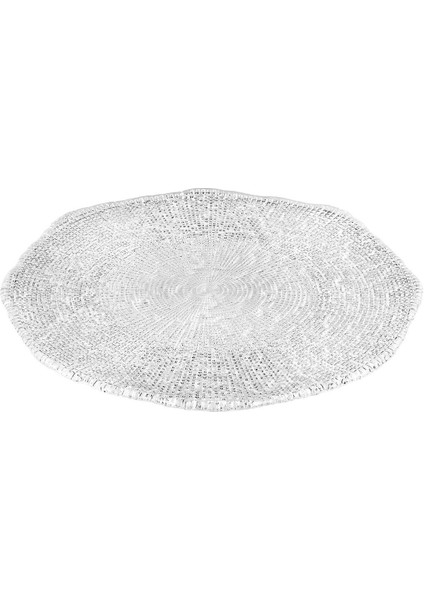 Diamante Şeffaf Servis Tabağı, İtalyan Cam Zarafeti