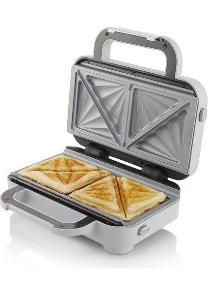 VST070X Jumbo Sandviç Tost Makinesi, Paslanmaz Çelik, Duraceramic Kaplama