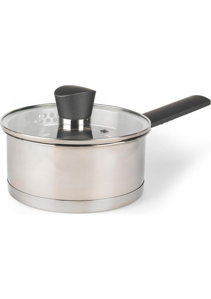 Paslanmaz Çelik Tencere, 1,5l, Cam Kapaklı, Indüksiyon Uyumlu