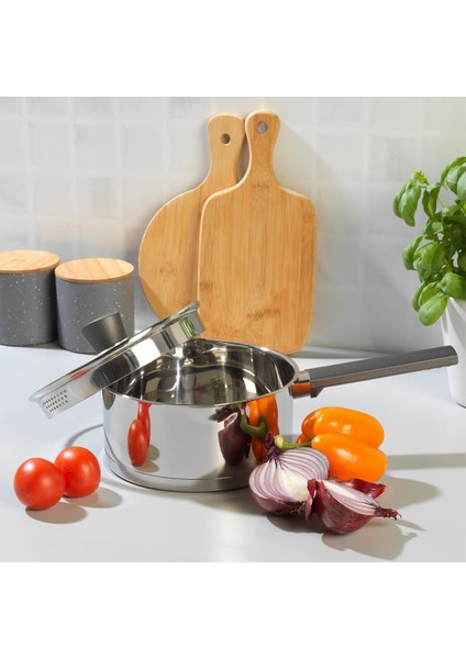 Paslanmaz Çelik Tencere, 1,5l, Cam Kapaklı, Indüksiyon Uyumlu modelleri