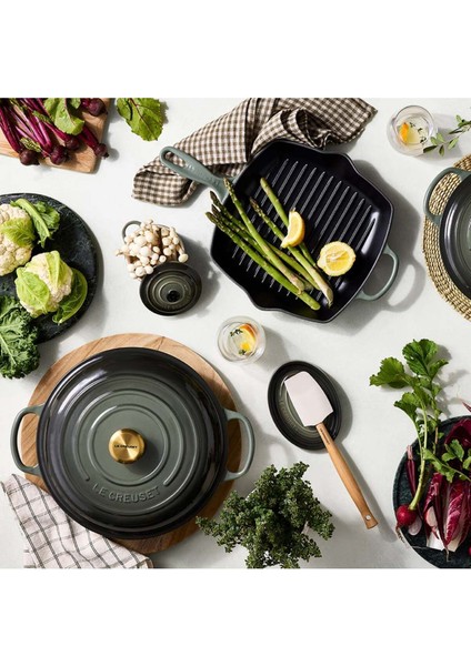 Döküm Demir Kare Izgara Tavası Kekik, 26CM, Çok Yönlü ve Şık, 1 Parça fiyatları